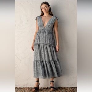 Lulu's Charcoal Sleeveless Maxi Dress